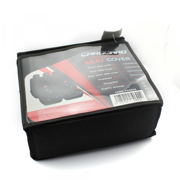 Huse universale pentru scaune auto, cu fluturași, culoare negru, 9 piese [4]