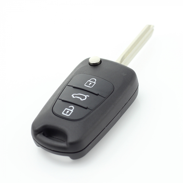 Hyundai - Carcasa cheie tip briceag, 3 butoane, lama pe stanga [6]