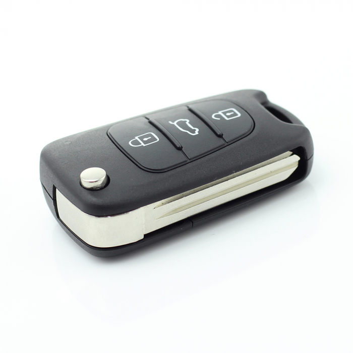 Hyundai - Carcasa cheie tip briceag, 3 butoane, lama pe stanga [8]