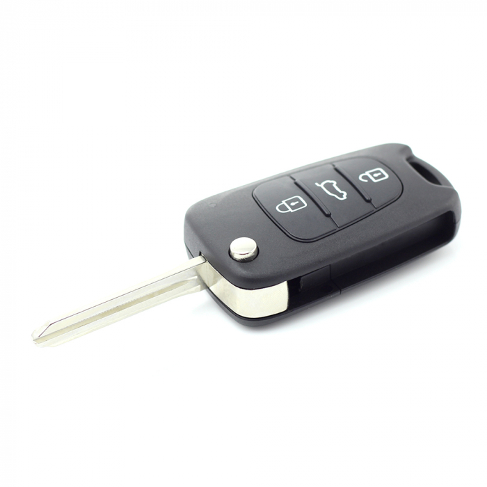 Hyundai - Carcasa cheie tip briceag, 3 butoane, lama pe stanga [5]