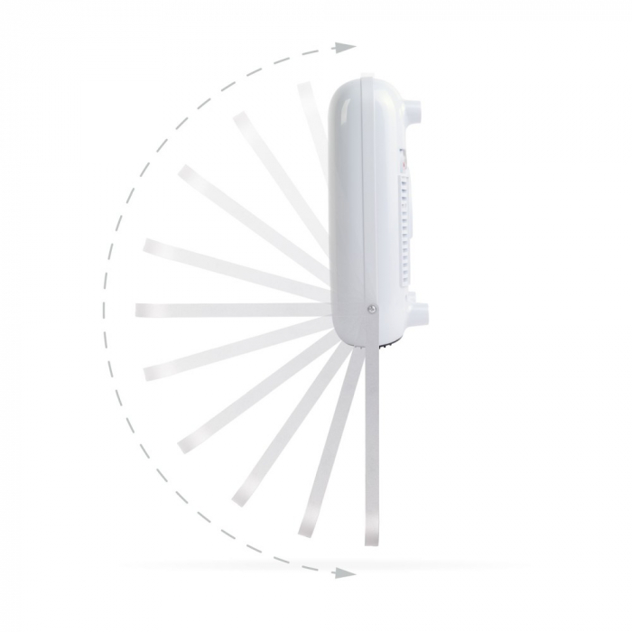 Incălzitor de perete pentru baie cu suport uscare prosoape, telecomanda - 800/2000W - 240V - alb [5]