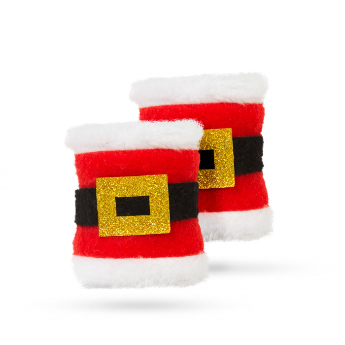 Inel pentru șervet de Crăciun - Moș Crăciun - 8 x 8 cm - 2 buc/pachet [2]