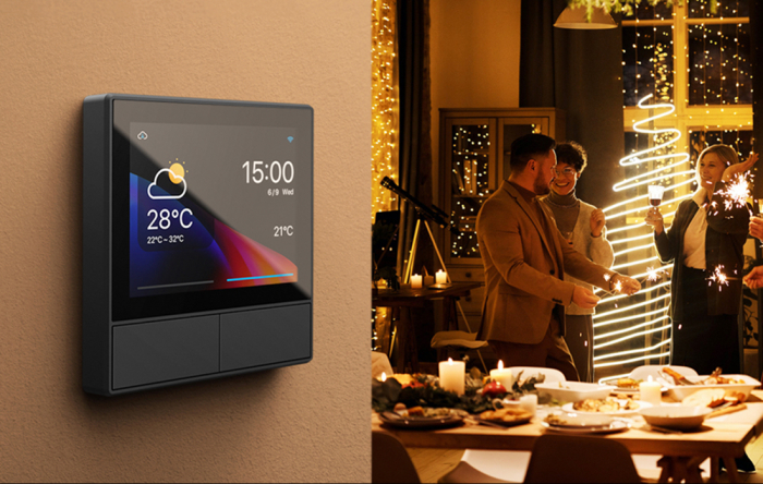Intrerupator inteligent cu touch si functie termostat Sonoff NS Panel [4]