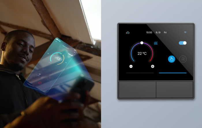 Intrerupator inteligent cu touch si functie termostat Sonoff NS Panel [6]