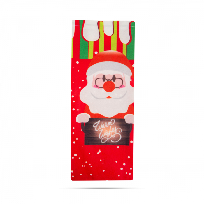 Învelitoare pentru sticle - model Moș Crăciun - poliester - 32 x 12.5 cm [3]