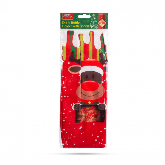 Învelitoare pentru sticle - model Ren - poliester - 32 x 12.5 cm [4]