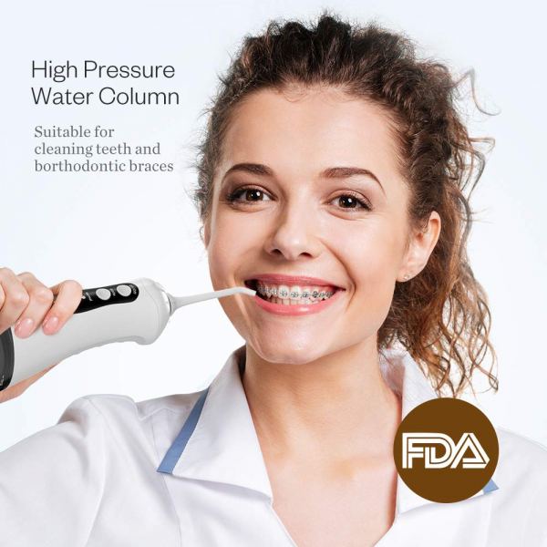 Irigator bucal Anjou Flosser AJ-PCA026, 300ml, 3 programe, 3 capete [5]
