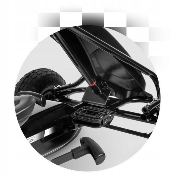 Kart cu pedale si roti gonflabile, Gokart RK-590 Ricokids 759001, Rosu [7]