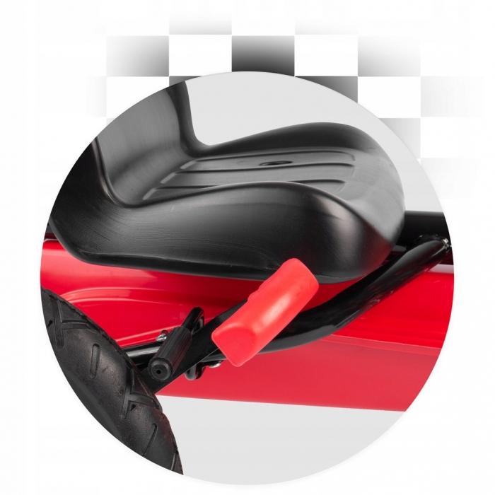 Kart cu pedale si roti gonflabile, Gokart RK-592 Ricokids 759201, Rosu [9]