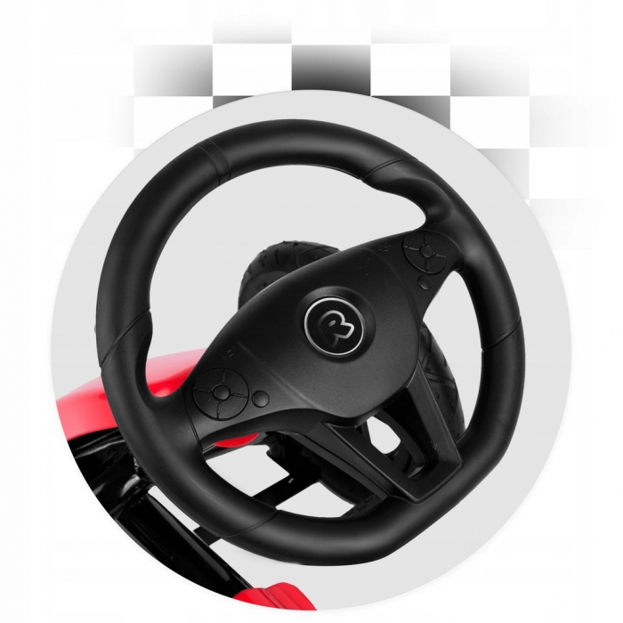 Kart cu pedale si roti gonflabile, Gokart RK-592 Ricokids 759201, Rosu [10]
