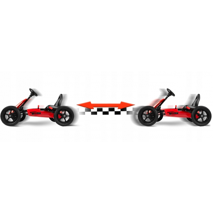 Kart cu pedale si roti gonflabile, Gokart RK-592 Ricokids 759201, Rosu [5]