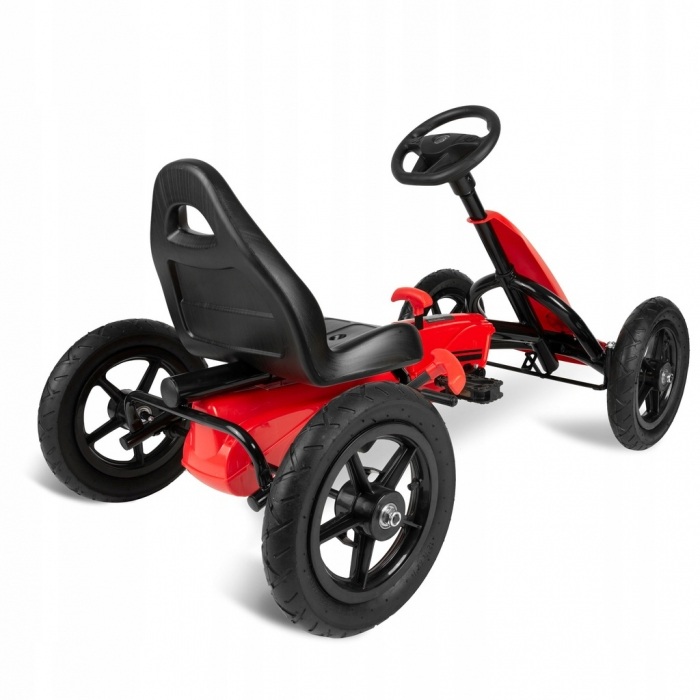 Kart cu pedale si roti gonflabile, Gokart RK-592 Ricokids 759201, Rosu [2]