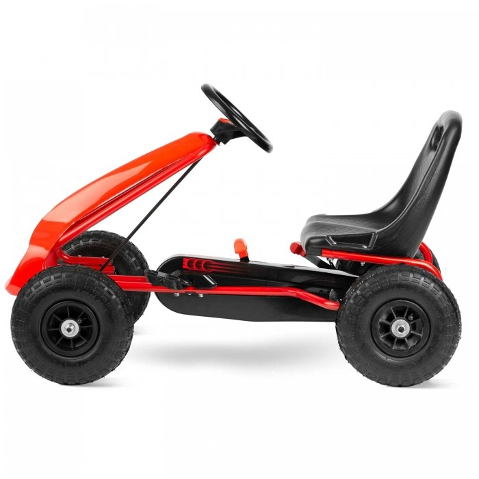 Kart cu pedale si roti gonflabile Gokart RK-593 Ricokids 759300, Rosu [4]
