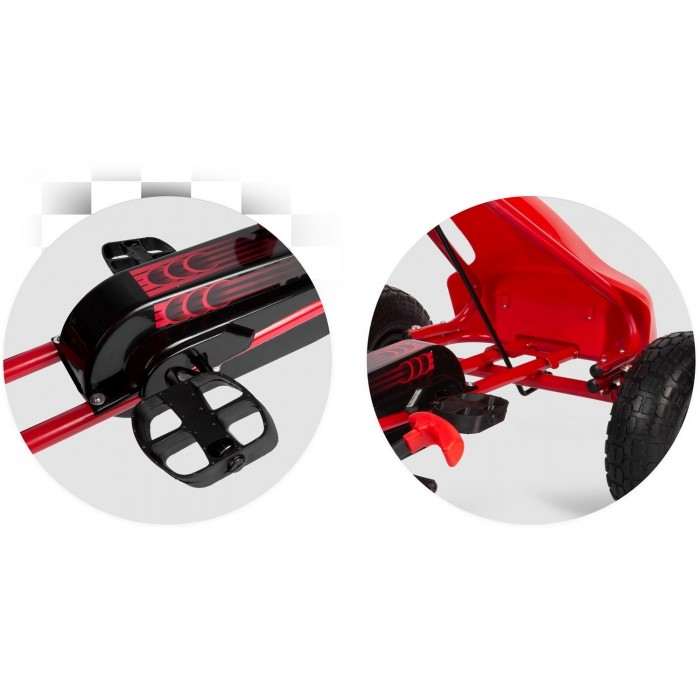 Kart cu pedale si roti gonflabile Gokart RK-593 Ricokids 759300, Rosu [8]