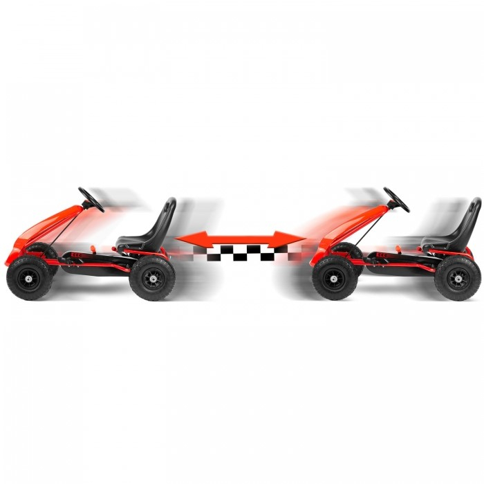 Kart cu pedale si roti gonflabile Gokart RK-593 Ricokids 759300, Rosu [12]