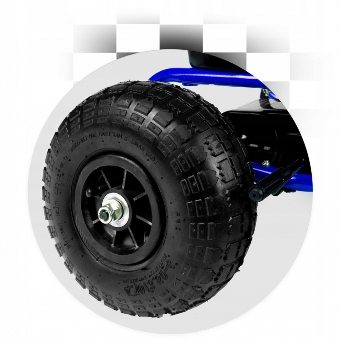 Kart cu pedale si roti gonflabile, Gokart RK-594 Ricokids 759400, Albastru [5]
