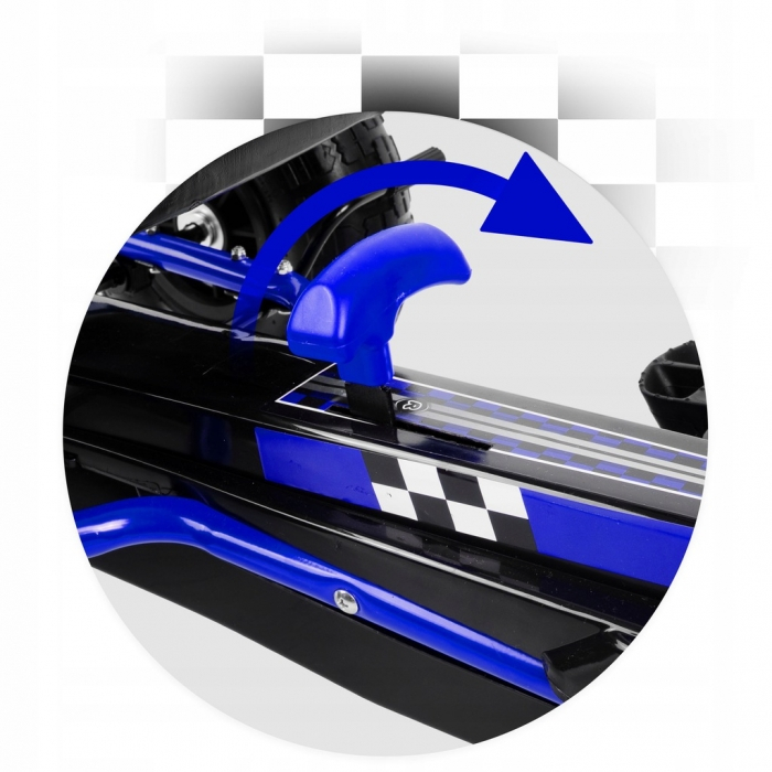 Kart cu pedale si roti gonflabile, Gokart RK-594 Ricokids 759400, Albastru [7]