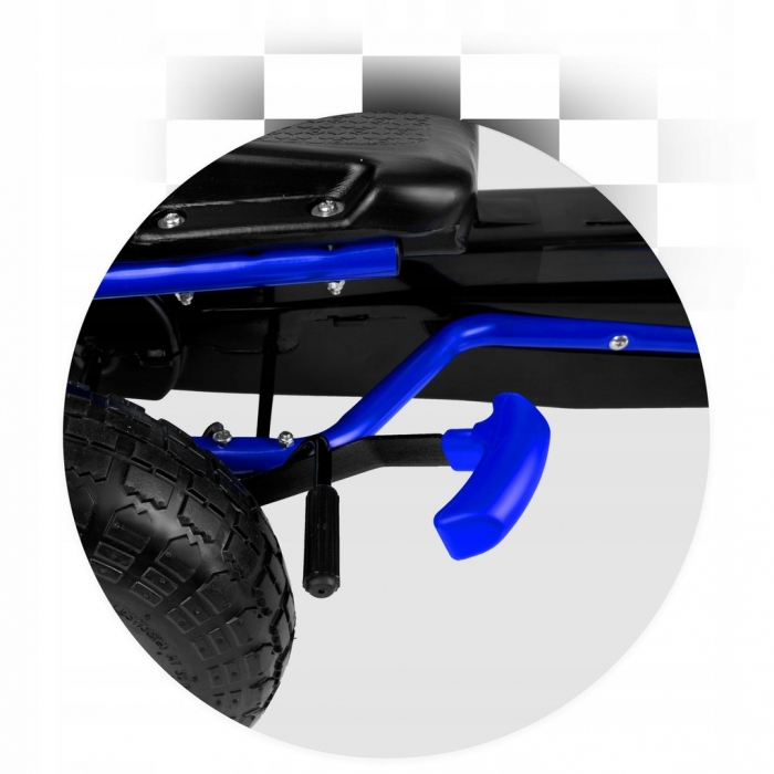 Kart cu pedale si roti gonflabile, Gokart RK-594 Ricokids 759400, Albastru [8]