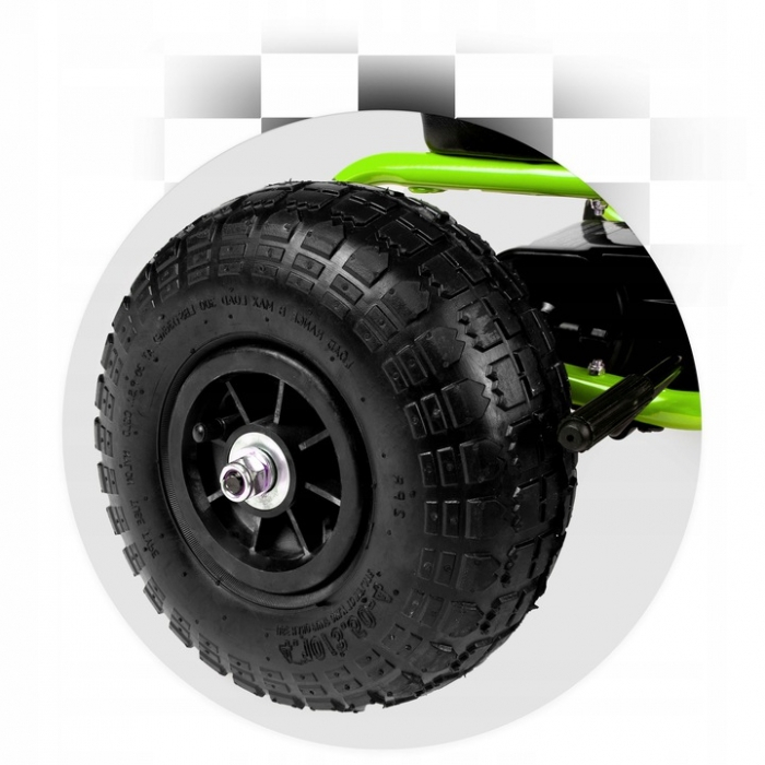 Kart cu pedale si roti gonflabile, Gokart RK-594 Ricokids 759402, Verde [5]
