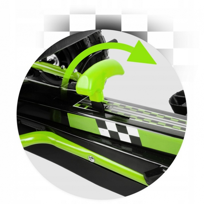 Kart cu pedale si roti gonflabile, Gokart RK-594 Ricokids 759402, Verde [7]