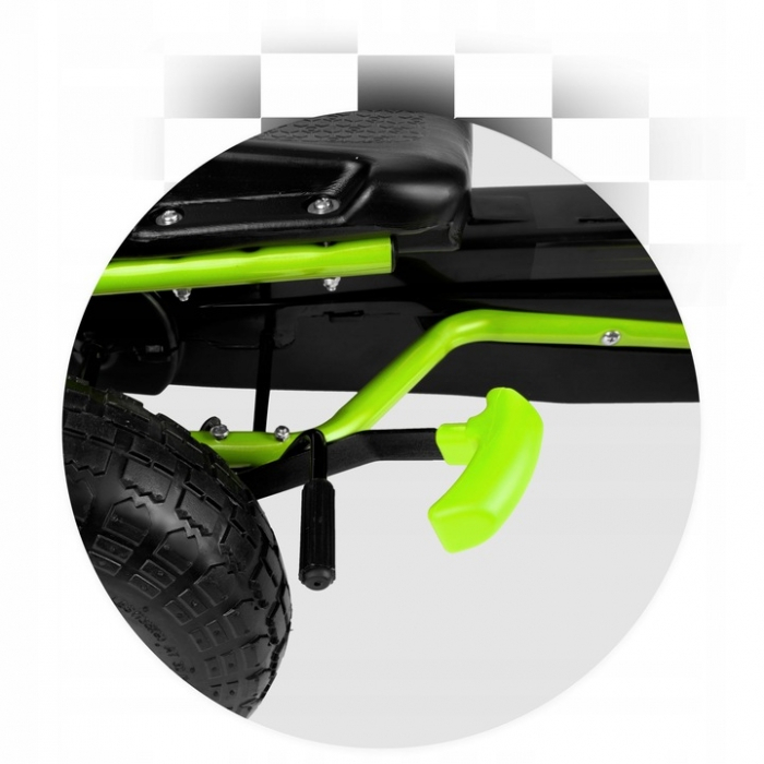 Kart cu pedale si roti gonflabile, Gokart RK-594 Ricokids 759402, Verde [8]