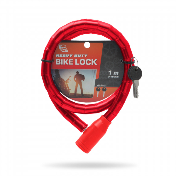 Lacăt pt. bicicletă tip role de oţel Ø18 mm [4]
