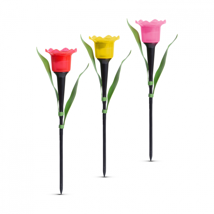 Lalea solara LED - galben / roșu / roz - 31 cm [3]