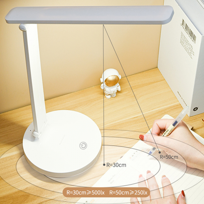 Lampa de birou LED Home DK-8002, Acumulator 800mAh, Control touch, 3 moduri, Incarcare USB, 5W [2]