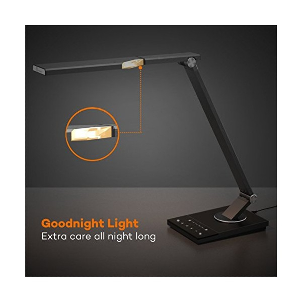 Lampa de birou LED TaoTronics TT-DL063, protectie ochi, control touch, 5 moduri, USB, lumina de noapte [7]