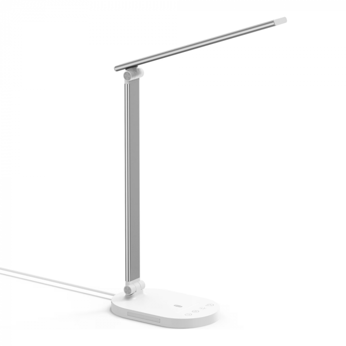 Lampa de birou LED TaoTronics TT-DL1012, lumina veghe, control touch, 5 moduri, 5 niveluri de luminozitate, Incarcare USB, 10W [1]