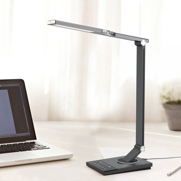 Lampa de birou LED TaoTronics TT-DL16, protectie ochi, control touch, 5 moduri, USB, lumina de noapte [2]
