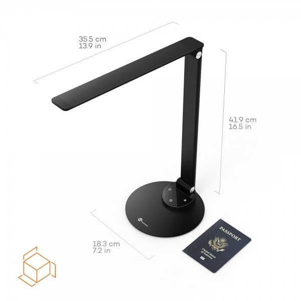 Lampa de birou LED TaoTronics TT-DL19 control Touch, 5 moduri, protectie ochi, USB, Negru [3]