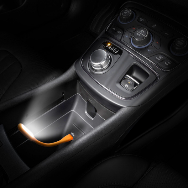 Lampa de citit COB-LED, USB, flexibil, acoperire siliconica - negru [4]