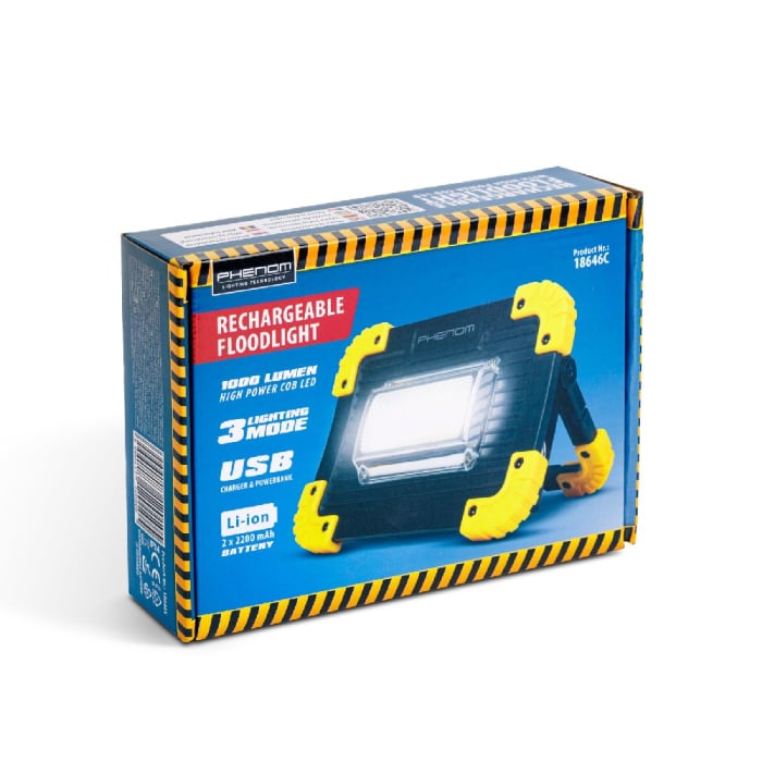 Lampa de lucru multifunctionala - 1000 Lumeni LED COB - Acumulator Li-ion - Micro-USB [7]