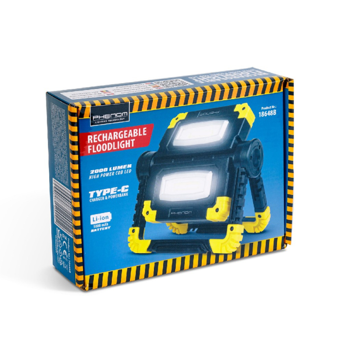 Lampa de lucru multifuncționala - 2 x 1000 Lumen LED - Acumulator - Type-C [6]