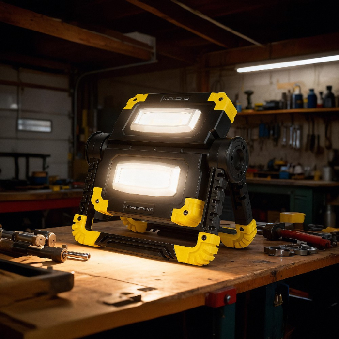 Lampa de lucru multifuncționala - 2 x 1000 Lumen LED - Acumulator - Type-C [2]