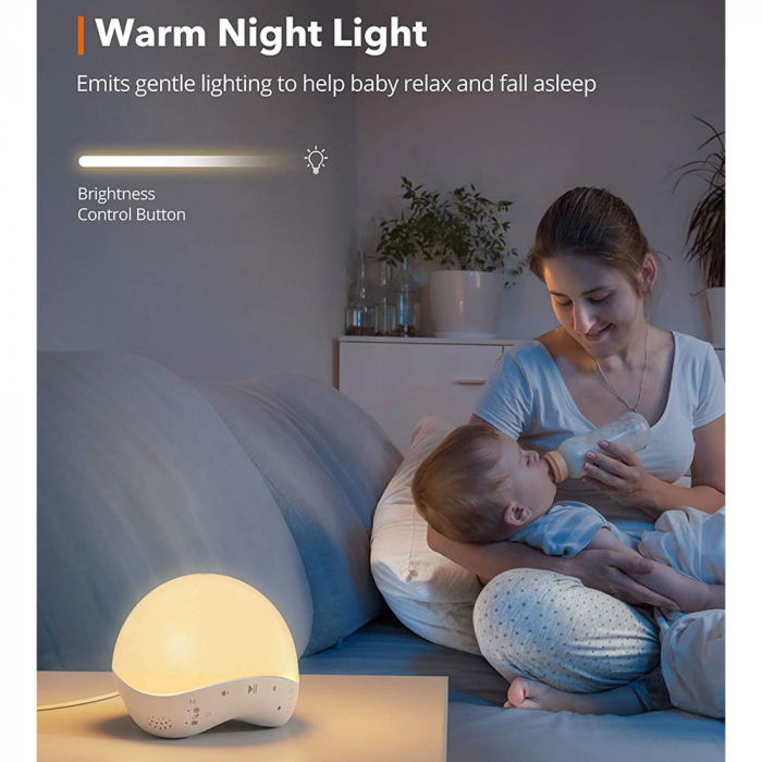 Lampa de veghe Smart TaoTronics TT-CL023, RGB, control din telefon, 25 de sunete, control Alexa si Google [4]