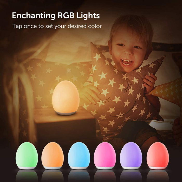Lampa de veghe VAVA VA-CL009 LED, RGB, cu reglare touch a Intensitatii, lumina calda [2]