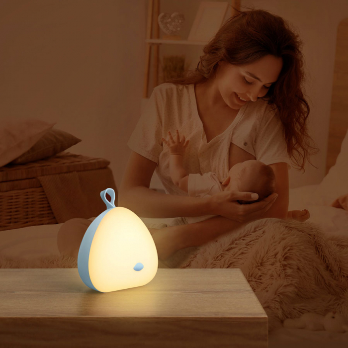 Lampa de veghe pentru camera copii VAVA VA-CL1001 LED cu 80 melodii, control touch, reglare intensitate [6]