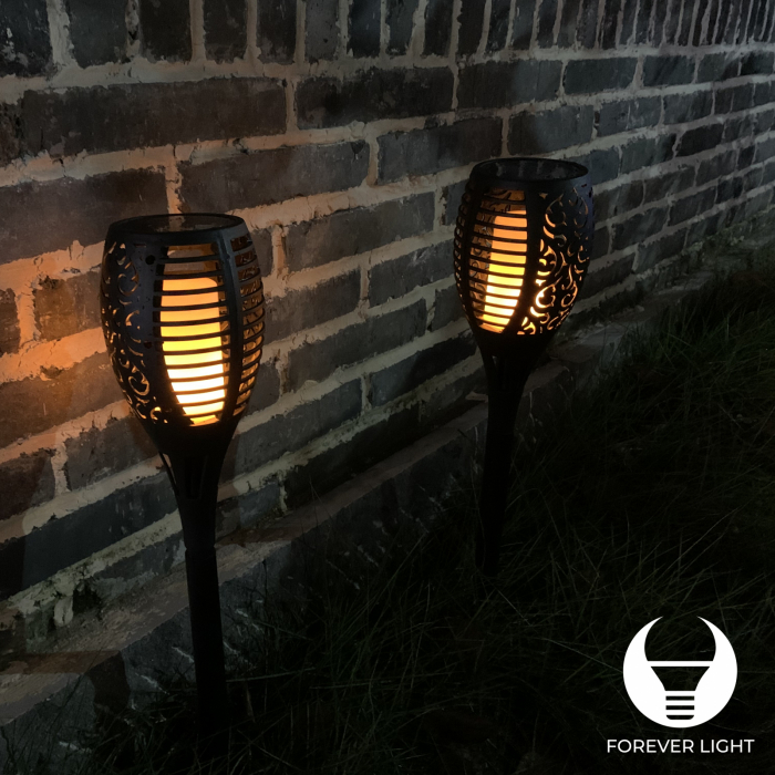 Lampa solara cu efect flacara Forever Light, 12 LED-uri SMD, 300mAh Ni-Mh IP65 [6]