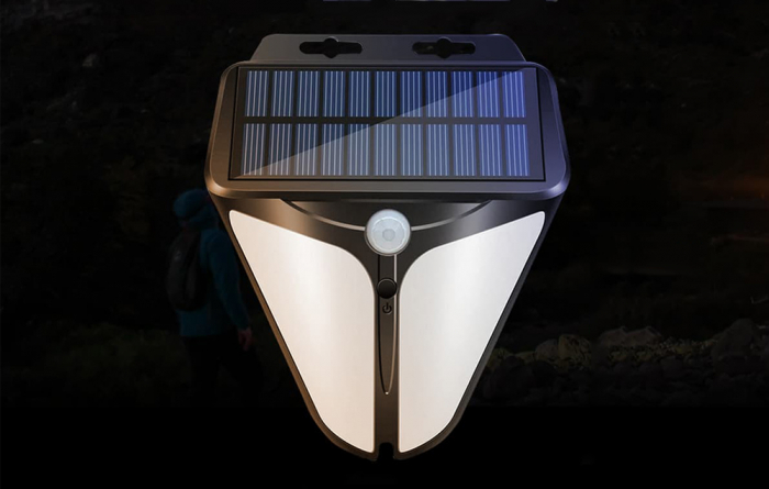 Lampa solara de perete Superfire FF11-F, 6W LED, 280LM, 3 moduri, 1500mAh, incarcare solara si senzor de miscare [5]