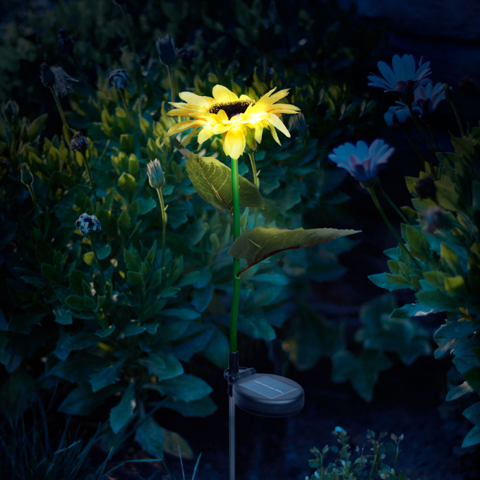 Lampa solar floarea soarelui - 75 cm - 8 LED alb cald [2]