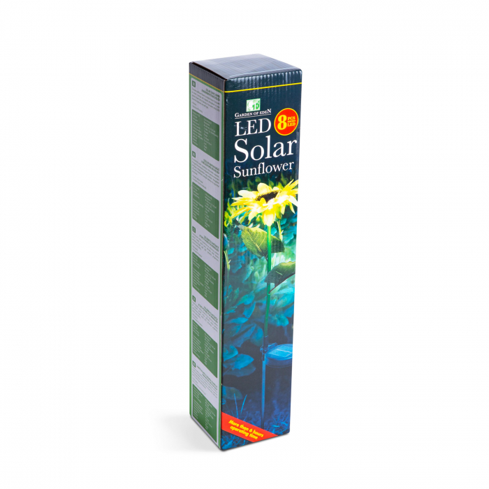 Lampa solar floarea soarelui - 75 cm - 8 LED alb cald [3]