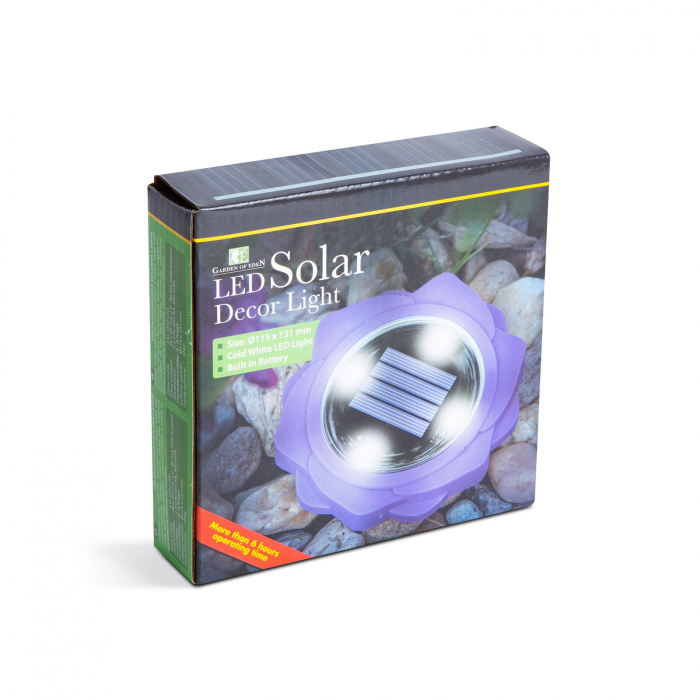 Lampa solara LED - violet - alb rece - 11,5 x 2,3 cm [3]