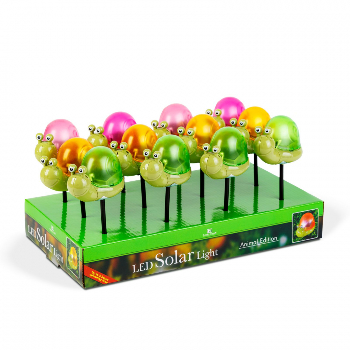 Lampă solară - melc - LED alb - 10 x 6 x 15 cm [3]