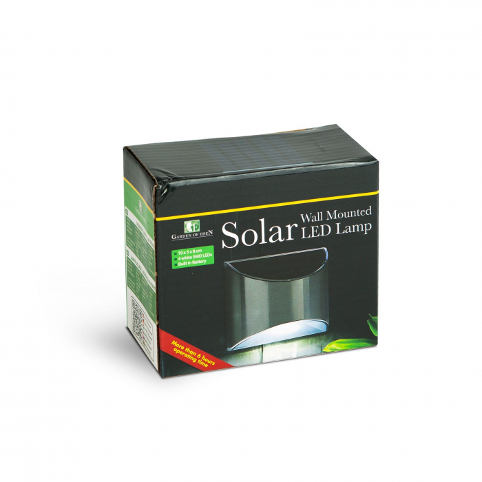 Lampă solară led pentru perete - 10 x 5 x 8 cm - 4 LED-uri SMD albe [4]