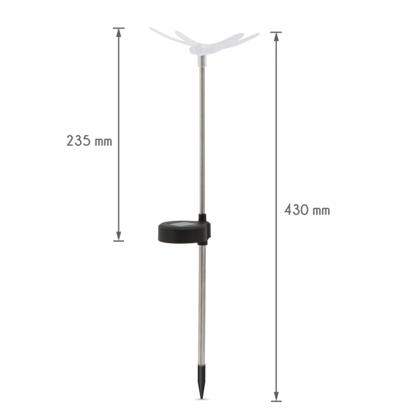 Lampa solară RGB LED - model libelulă [3]