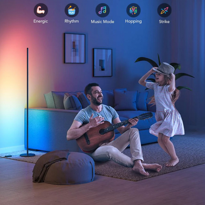 Lampadar LED Govee H6076 RGBICW, Wifi, Control Aplicatie, Sincronizare muzica [6]