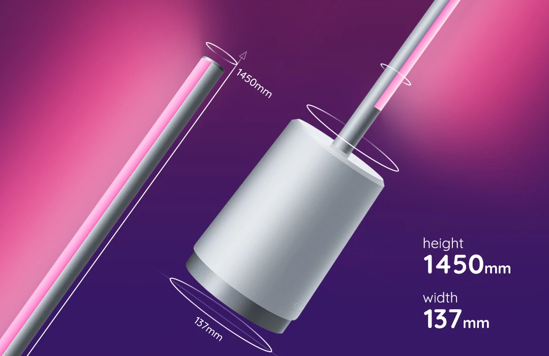 Lampadar LED Govee Lyra RGBICWW, Wifi, Control Aplicatie, Sincronizare muzica, Telecomanda [5]