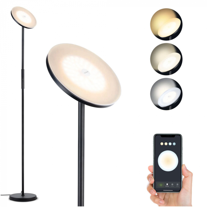 Lampadar LED Smart Teckin FL41, Bluetooth, 30W, 2500LM, 3 culori de temperatura, control aplicatie [2]